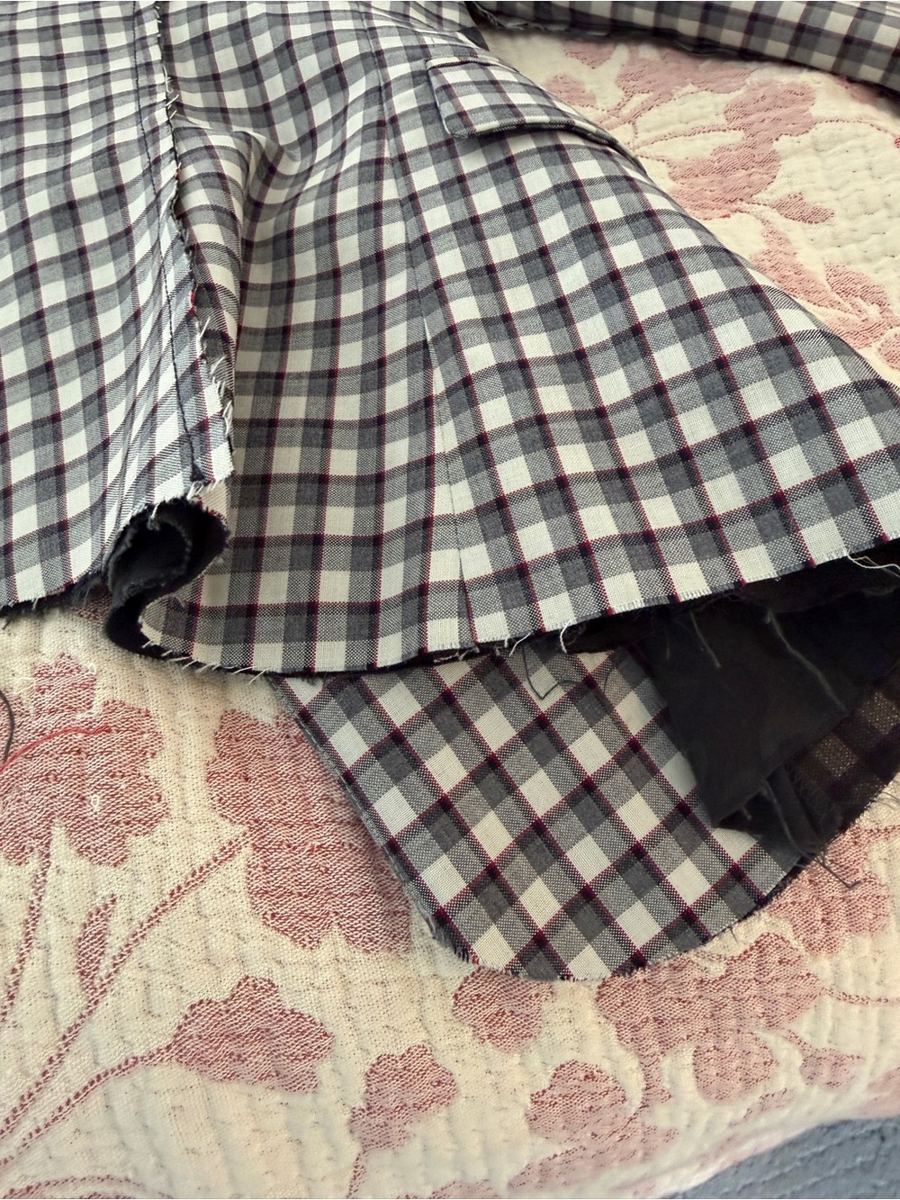 Golden Goose Plaid Raw Edge Comma Jacket in size L - Picture 11 of 13